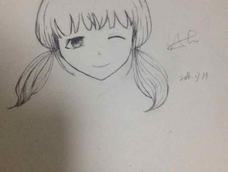 两只眼睛画不到一样大...