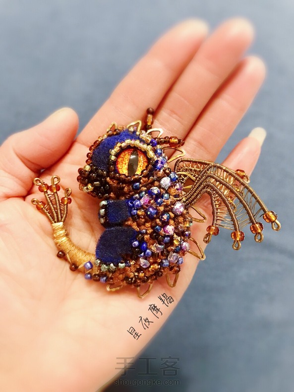 小龙吊坠，胸针