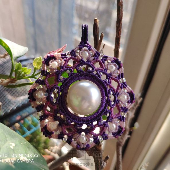 再来一款囡绳教程作业，突然觉得多学习一下复杂款，可以疏通脑回路，哈哈，感谢囡绳无私分享。 第3张