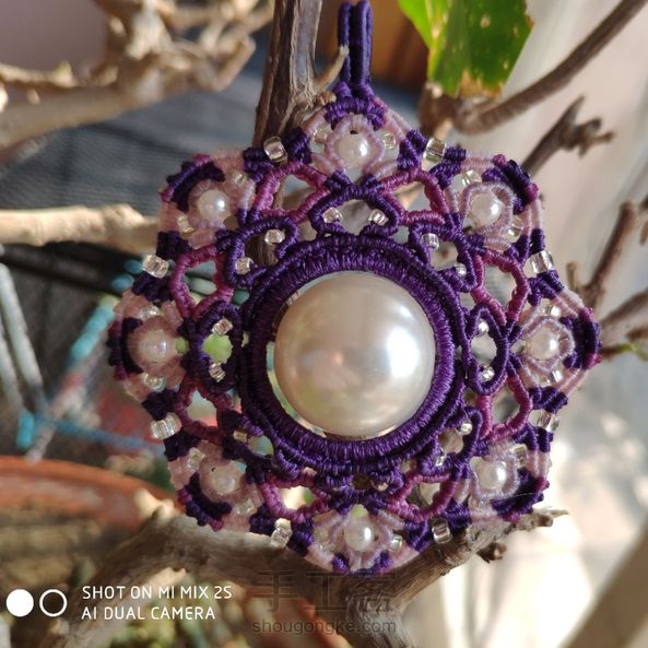 再来一款囡绳教程作业，突然觉得多学习一下复杂款，可以疏通脑回路，哈哈，感谢囡绳无私分享。 第5张