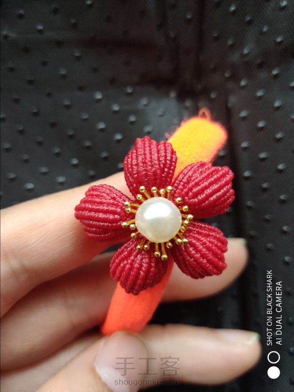 用0.65圆蜡做的，成品尺寸刚好做头绳，造型非常漂亮，感谢蹦娘教程😊 第1张