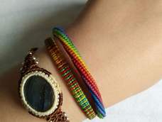 我的小彩虹终于编完了  夏天来了  很美很美啊  谢谢教程