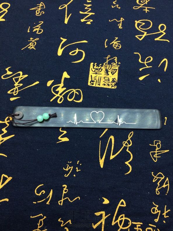 最近做的几枚镶嵌不同材料的书签 第5张