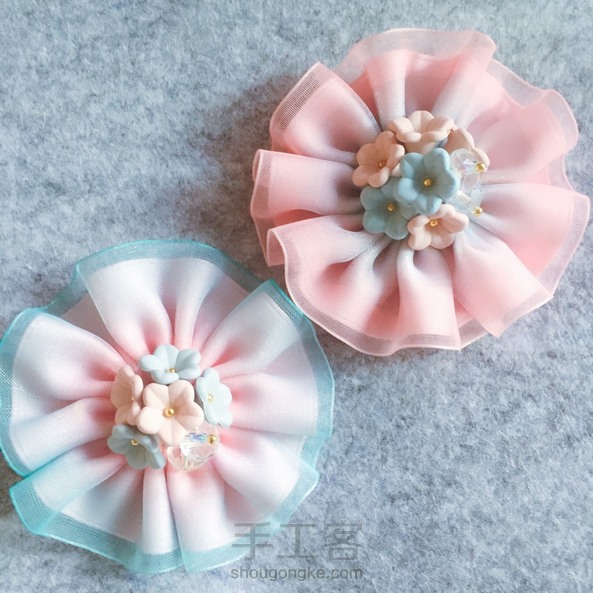 仙气十足的发箍手工圈九连拍。 第4张