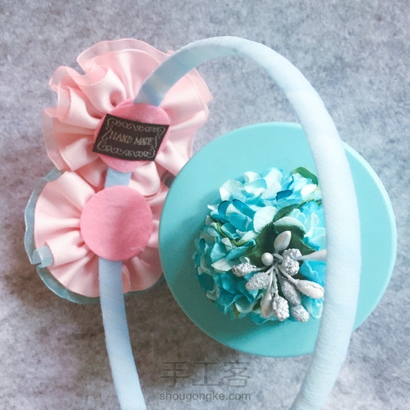 仙气十足的发箍手工圈九连拍。 第7张