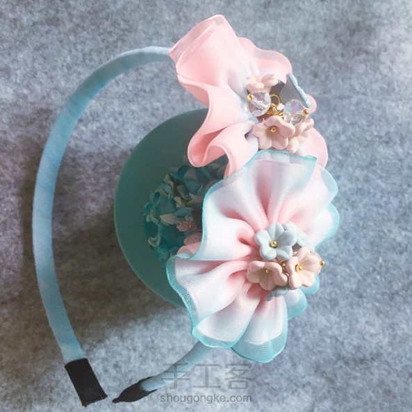 仙气十足的发箍手工圈九连拍。 第8张