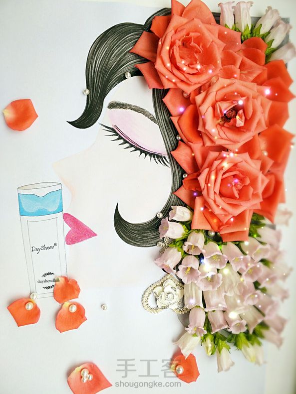 甜蜜之吻
请问大家，玫瑰花底下的是什么花？团购买的，不知道名字😓