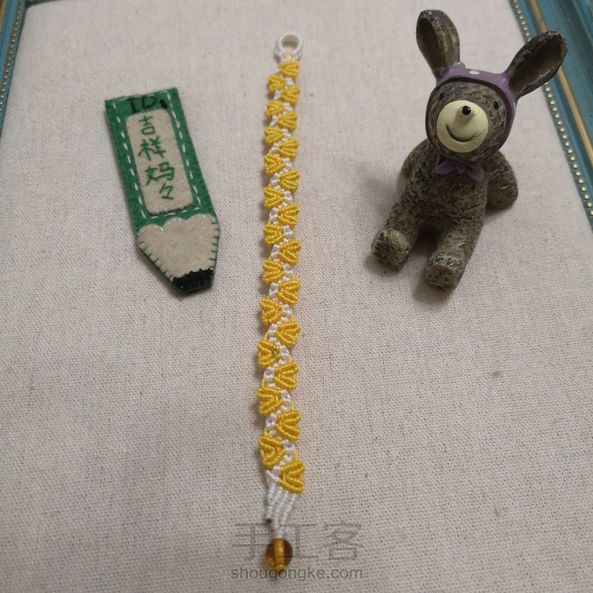 学习作品，还第一次尝试了抖音直播编织过程