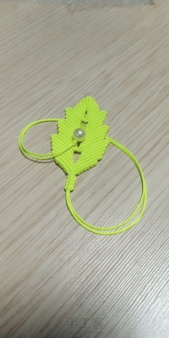 完工。这么自恋叶子，用的线还不少……