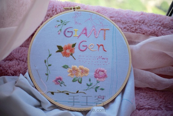 刺绣书套，完成啦[胜利]可以忽略厚度包裹住任意A5大小的书籍📚或者本子📒。从设计配色刺绣缝合熨烫～超开心的过程[愉快] 第8张