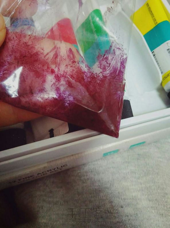 软陶葡萄，好久没撸土了，😢昨晚睡不着做哒，勉强看看教程吧，真心没好好拍😂 第4张