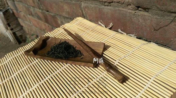 仿竹片茶则，茶针一组
金丝楠 第3张