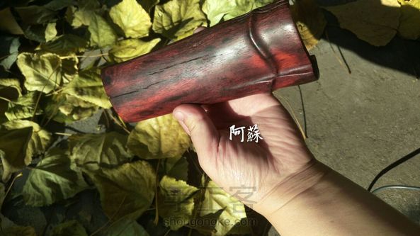 仿破竹片茶则
这血檀不错，颜色漂亮 第2张