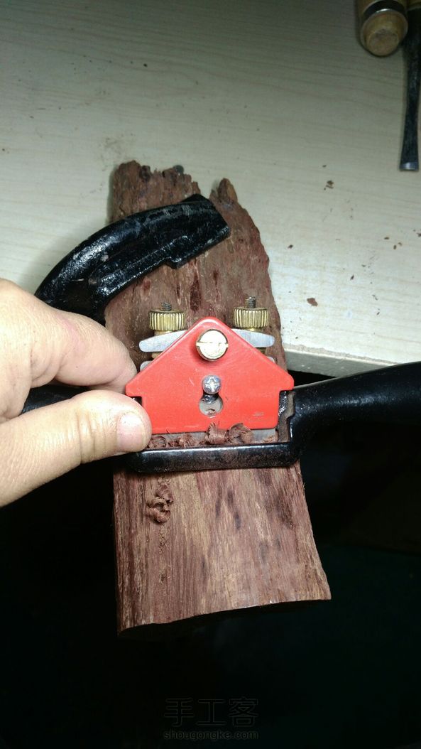 仿破竹片茶则
这血檀不错，颜色漂亮 第5张