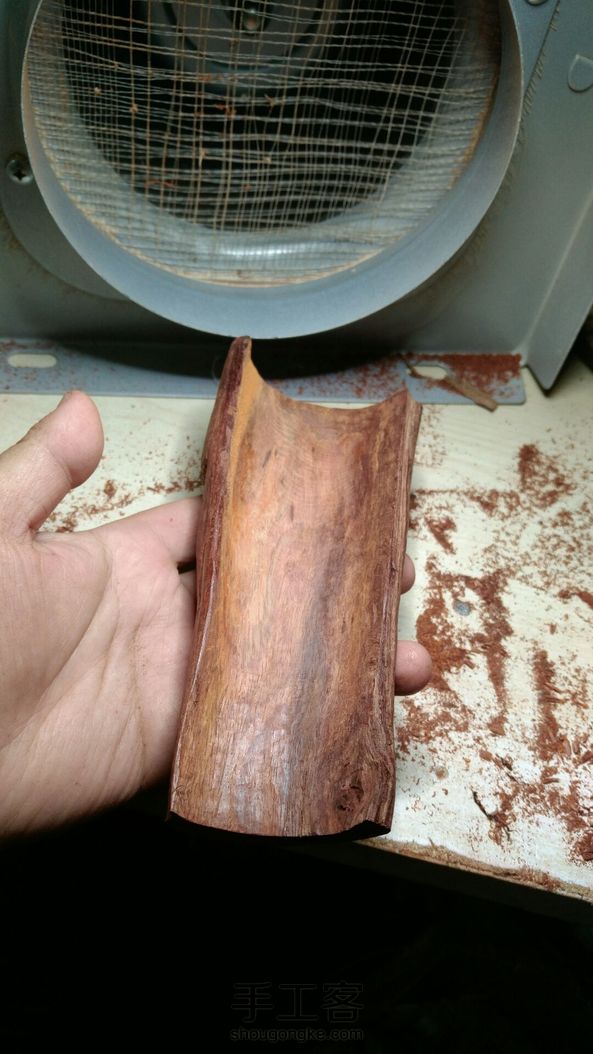 仿破竹片茶则
这血檀不错，颜色漂亮 第7张