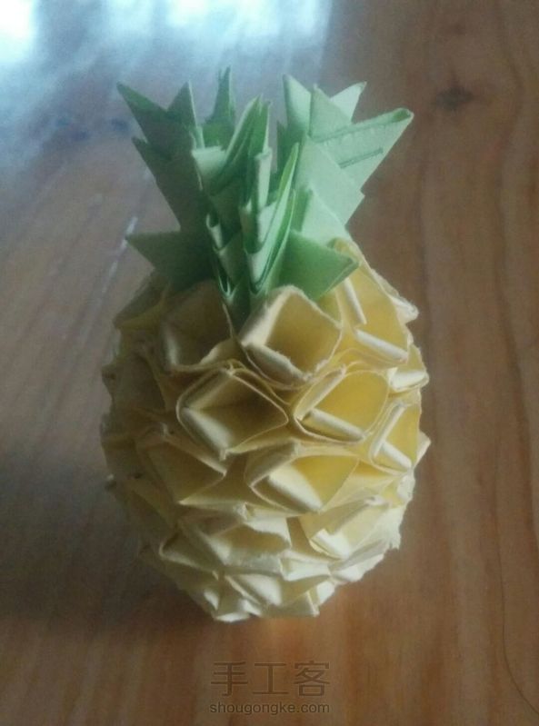 手工立体菠萝。🙌