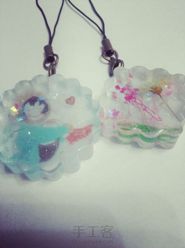 美美哒的滴胶饰品，已出教程了，下次发旁边那个的滴胶教程 第4张