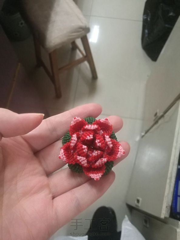 手里材料不够，只能做个混色的，凑合着看吧 第1张