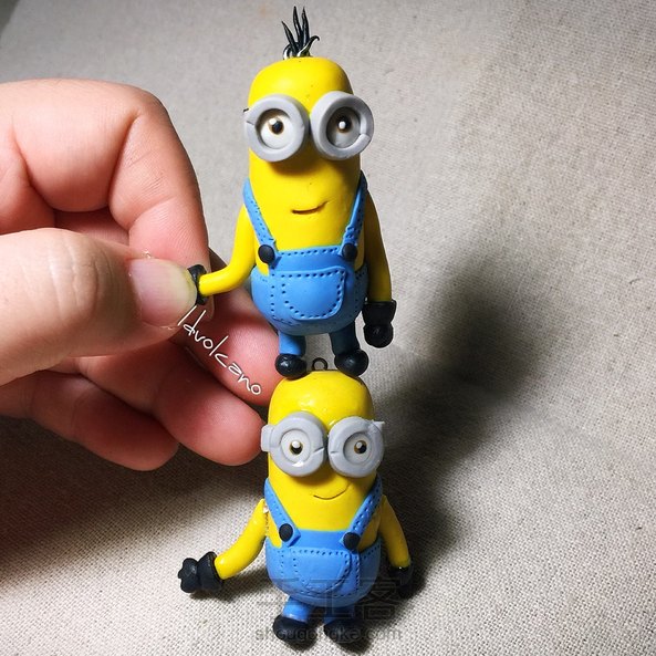 用软陶做几个小黄人挂挂🌝🌝🌝么么么么哒😘😘😘#神偷奶爸3# 第2张