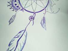 感觉画起来蛮快的,水彩和油笔意外和谐