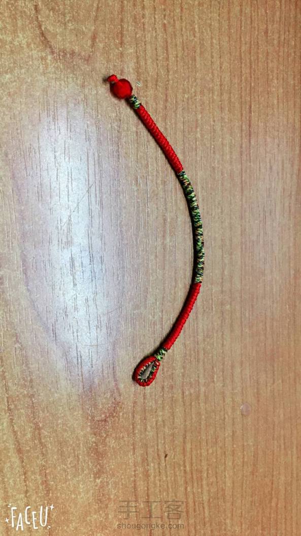 交作业，对称的金刚结手链😁 第1张