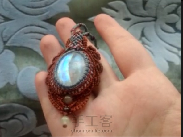 明明记得有存图啊，找不到，只能视频截图了，留底方便自己编.两边挂线25cm够了，上下需要40cm