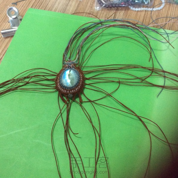 明明记得有存图啊，找不到，只能视频截图了，留底方便自己编.两边挂线25cm够了，上下需要40cm 第1张