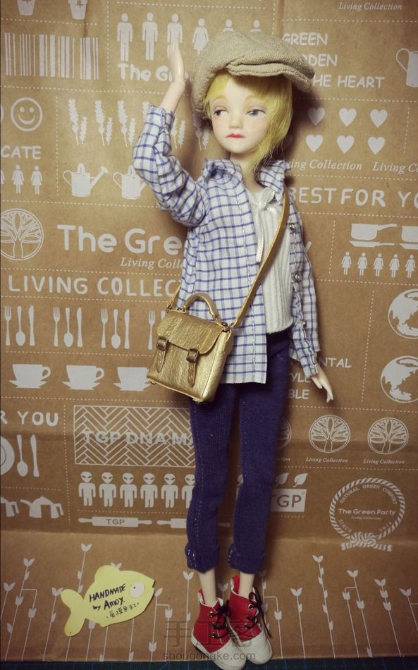 #可儿#最近做的一些东西，一个包，书架和扑克牌....想搞个娃屋让孩子们打八十分(噗)。包教程已发可戳。我还是戒不掉做包包啊！我娃缺的是鞋啊其实... 第6张