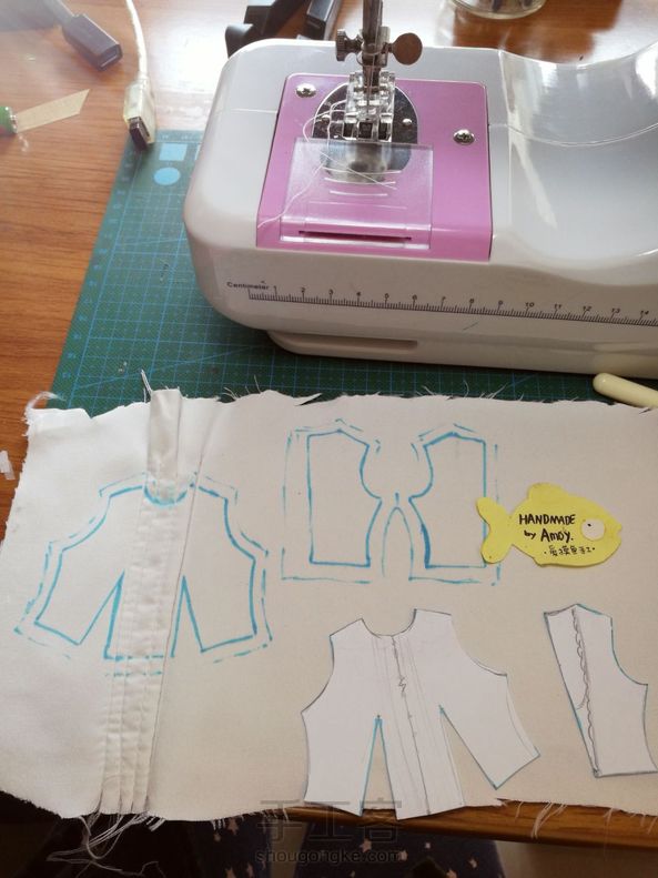 可儿体婚纱，上次没发出去？袖套改造的婚纱礼服。教程有。 第4张