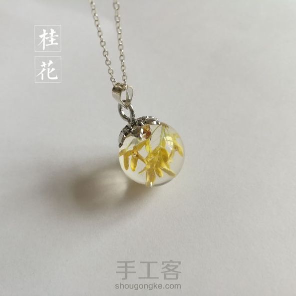 植物干花滴胶项链『桂花』
源于自然   封存美好