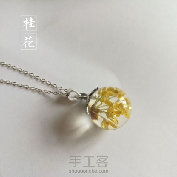 植物干花滴胶项链『桂花』
源于自然   封存美好 第1张