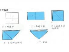 你也可以这样折双三角。