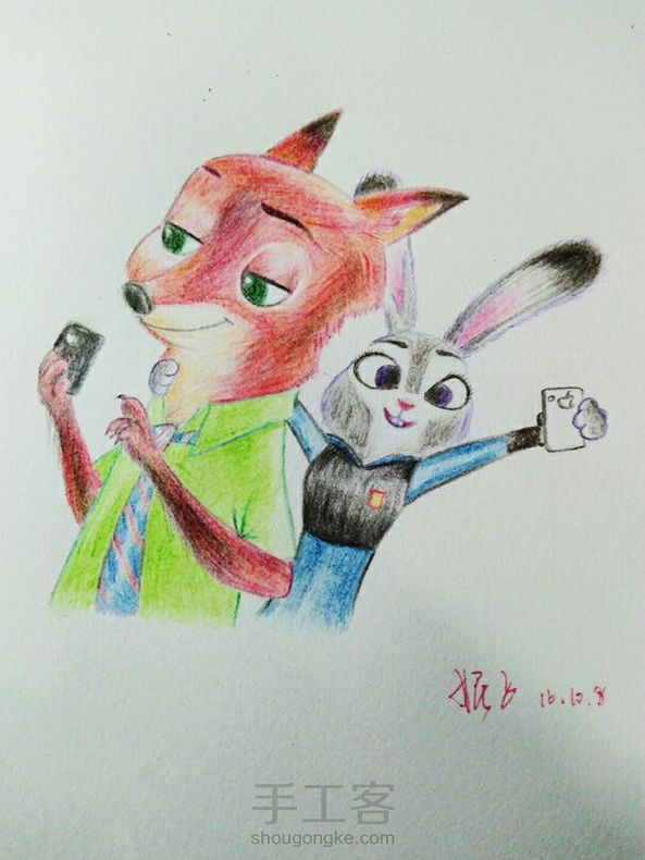 好喜欢这一对  就是画的有点丑😥