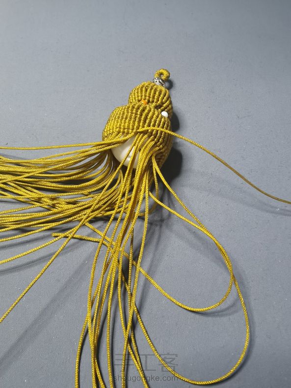 谢谢教程，挂绳不会做，就随便做了。还挺废手的，为朋友做的，今晚就送出去 第5张