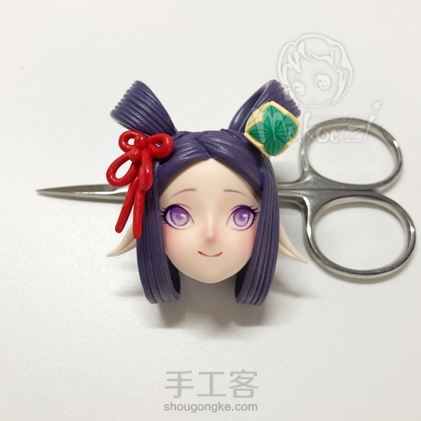 偶的小蝴蝶来了！阴阳师里的人物、衣服、小饰品都好喜欢！用粘土也来做一个！^_^ 第5张
