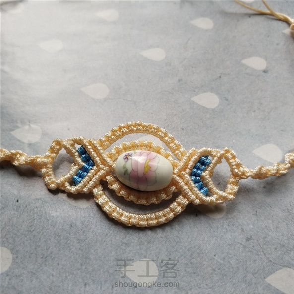 有点浪费线，剩了好多。用A玉线做个项链也不错 第1张