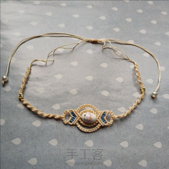 有点浪费线，剩了好多。用A玉线做个项链也不错 第2张