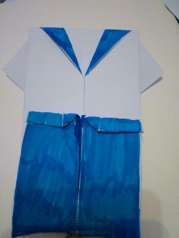 水手服折纸，有教程 第1张