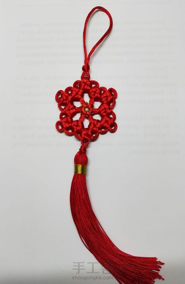 冰花结好难，到最后还是有两个做错了，流苏浪费我好多线啊ಠ~ಠ