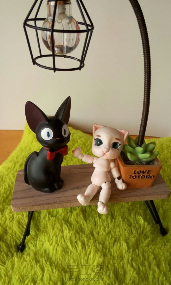#叶罗丽，自制娃娃#，自己用粘土做的可动小猫，希望大家帮忙取个名字，有教程，欢迎大家捧场😘 第2张