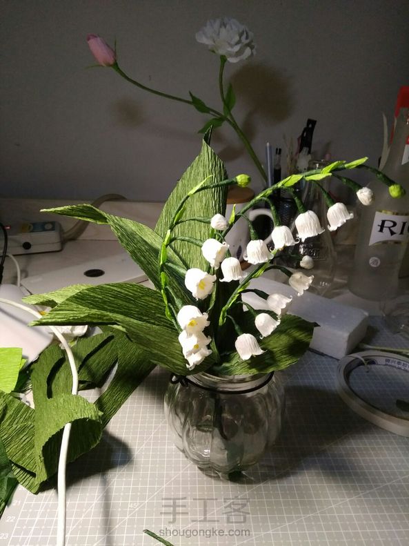 再也不要做这种指甲大小的花了！下次做大的！ 第2张