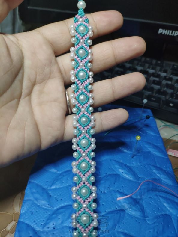 非常好的教程，做了一个珍珠款，配色有点渣😂