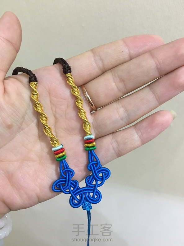 交作业，下边的平结线圈看似不是太好 第1张