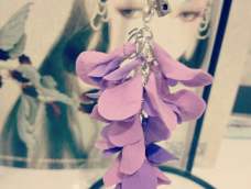 仿轩文景姐姐的紫藤发簪，紫藤和樱花也是我最喜欢的花呢😊😘