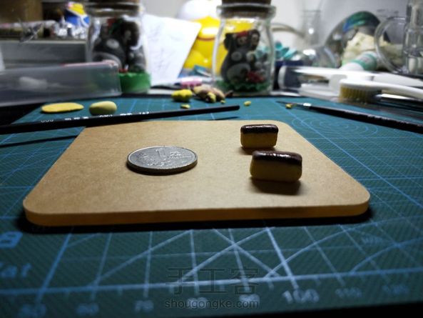 第一次做食玩😏没有成功做出那种蓬松的感觉(´-ι_-｀)颜料等了好久才干(｡･ˇ_ˇ･｡:) 第5张