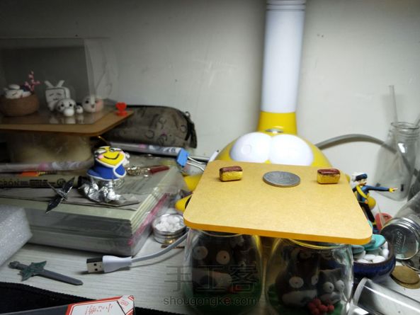 第一次做食玩😏没有成功做出那种蓬松的感觉(´-ι_-｀)颜料等了好久才干(｡･ˇ_ˇ･｡:) 第6张