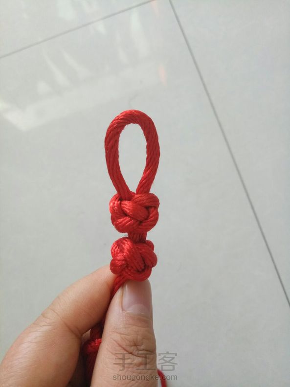 钮扣结练习中，感谢无私分享教程，教程很详细