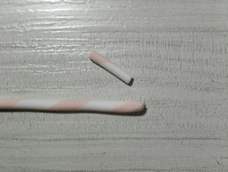 做的双色旋转棒装饰物，已有教程了哦！