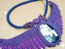 谢谢大大的教程,另外还做了个手链😄真心觉得紫色很好看,显的我手白😜