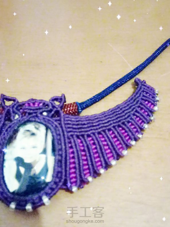 谢谢大大的教程，另外还做了个手链😄真心觉得紫色很好看，显的我手白😜 第2张